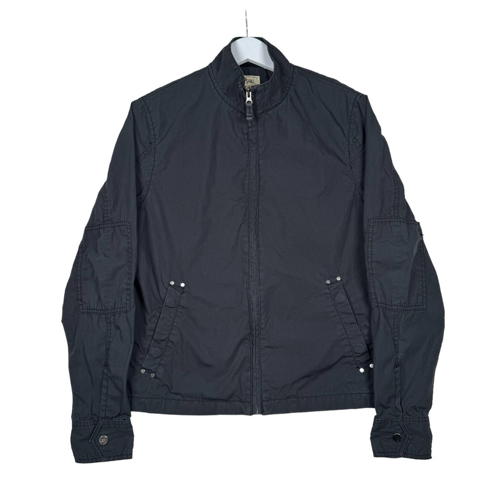 Vintage Y2K Triple Five Soul Full Zip Windbreaker Jacket Black - Men's Small
